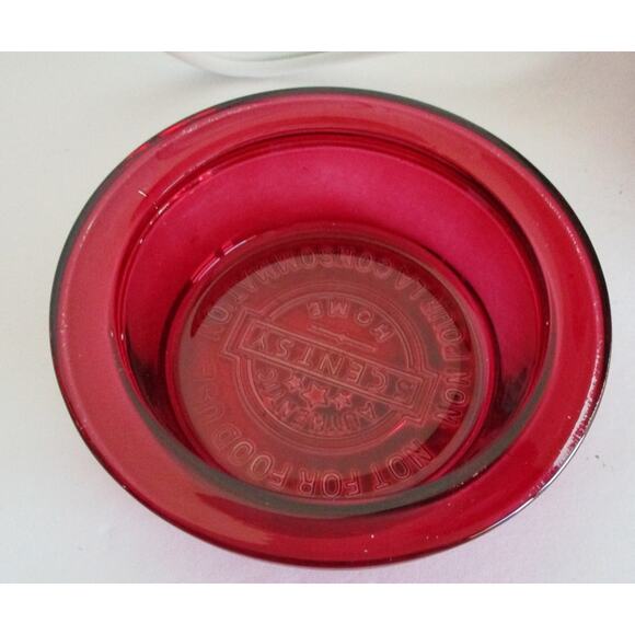 Scentsy Christmas Glow Wax Warmer Full Size Retired Red Etched Glass - Picture 5 of 9